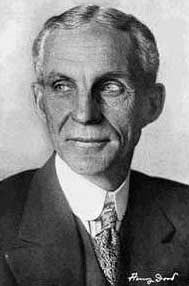 A portrait of Henry Ford. 