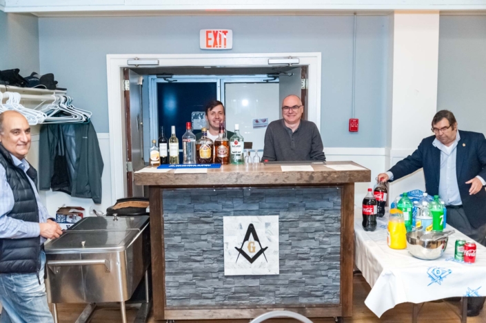 A photo of the bartenders at the Ladies Night 2019 dinner.