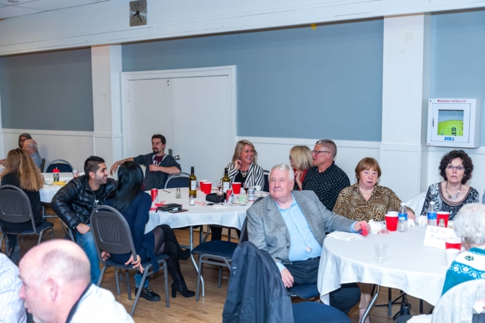 A photo of one of the many tables and the guest at the ladies night dinner 2019.