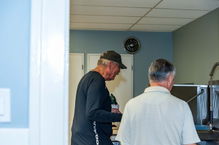 A shot of the kitchen at the ladies night dinner 2019.