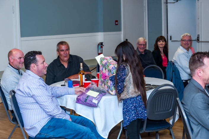A photo of various guests at the ladies night dinner.