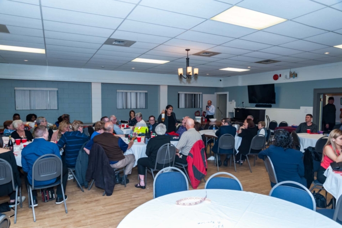 a photograph taken at the Ladies Night 2019 banquet showing one of the members