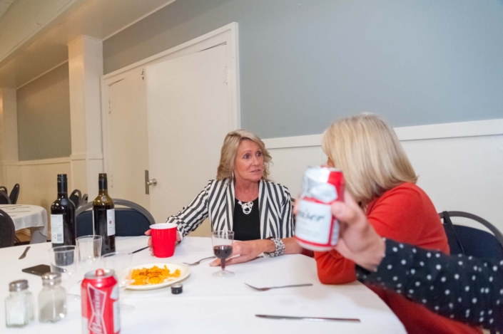 Two guests at the ladies night 2019 dinner.